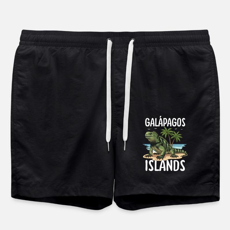 Galapagos Islands - Badeshorts - Schwarz