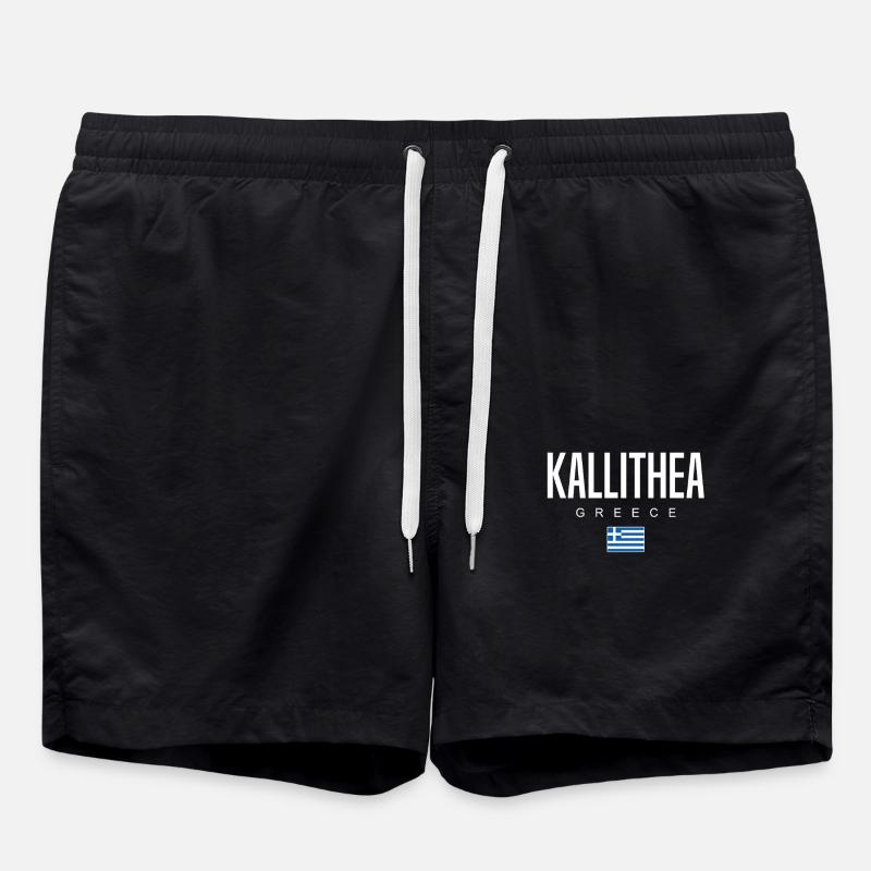 Kallithea, Greece - Swim Trunks - black