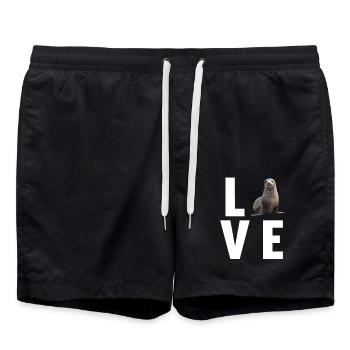 Joints, Phoque - Short de bain - noir - Devant - AI Model Male 185 light (185cm)