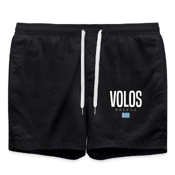 Volos Griechenland - Badeshorts - Schwarz - Vorne - AI Model Male 185 light (185cm)