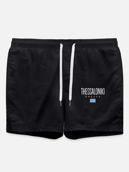 Thessaloniki Greece - Swim Trunks - black