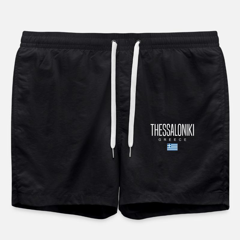Thessaloniki Greece - Swim Trunks - black