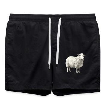 Mouton Mouton - Short de bain - noir - Devant - AI Model Male 185 light (185cm)