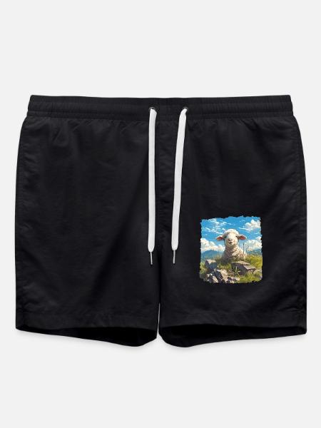 Sheep Sheep - Swim Trunks - black