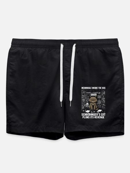 Schrödingers Cat Plans Revenge - Badeshorts - Schwarz