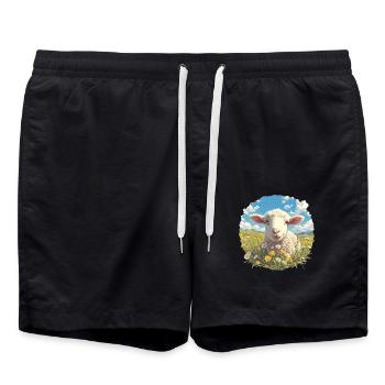 Mouton Mouton - Short de bain - noir - Devant - AI Model Male 185 light (185cm)