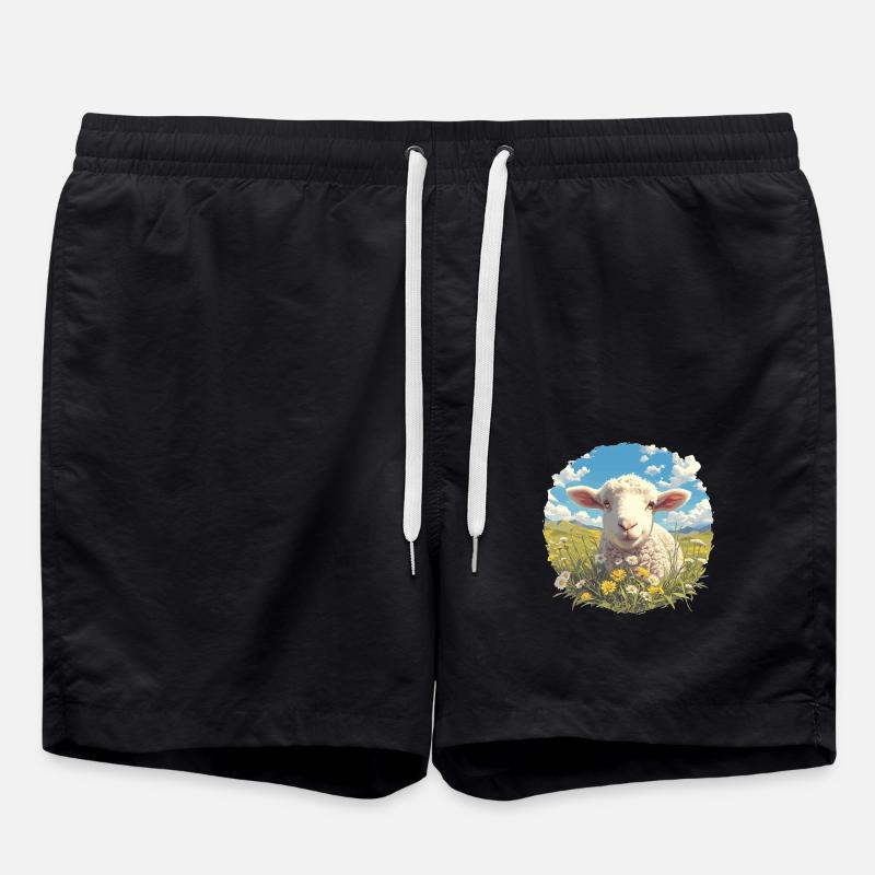 Sheep Sheep - Swim Trunks - black