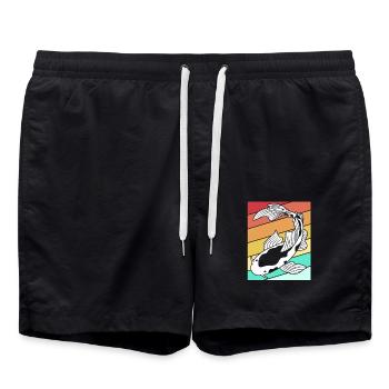Koi Fish Koi Carpe Koi Koi Koi Koi Koi Koi - Short de bain - noir - Devant - AI Model Male 185 light (185cm)