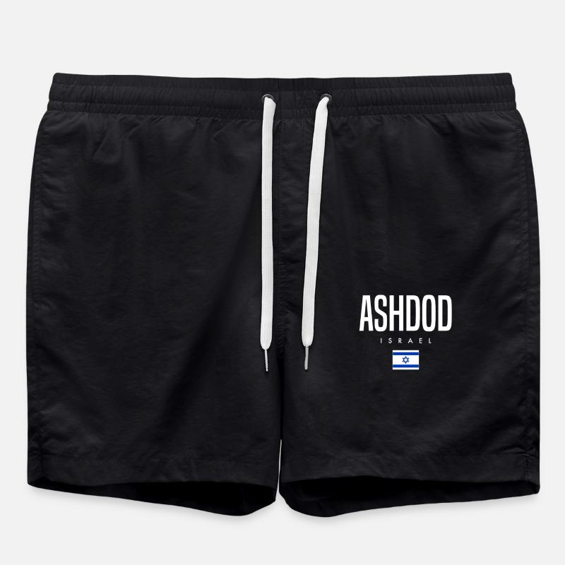 Ashdod Israel - Swim Trunks - black