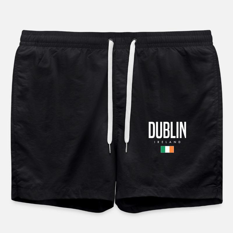 Dublin, Irlande - Short de bain - noir