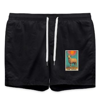 Mouton Mouton - Short de bain - noir - Devant - AI Model Male 185 light (185cm)