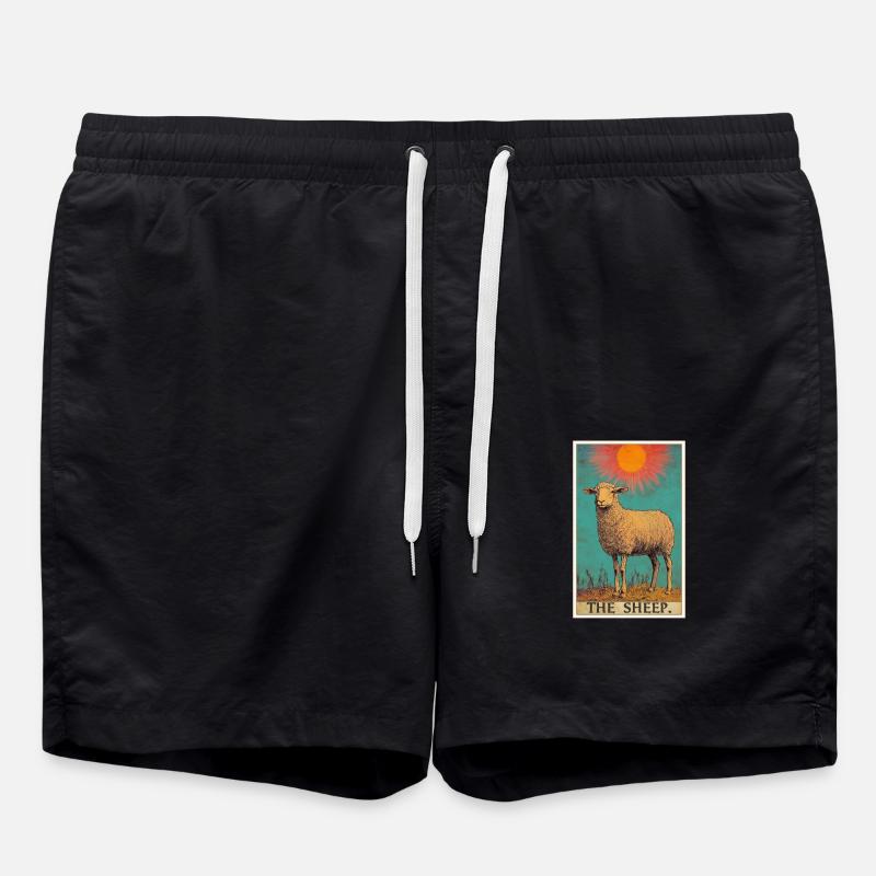 Sheep Sheep - Swim Trunks - black