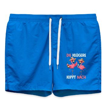 The smarter one tips over - Swim Trunks - cobalt blue - Front