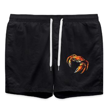 Crabe Crabe Crustacés Crabe Crabe de rivage Écrevisses - Short de bain - noir - Devant - AI Model Male 185 light (185cm)