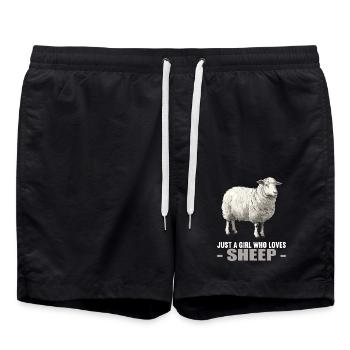 Mouton Mouton - Short de bain - noir - Devant - AI Model Male 185 light (185cm)