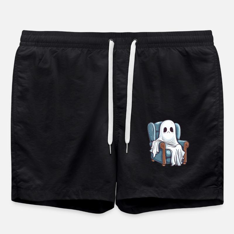 Geist auf Sessel - Badeshorts - Schwarz