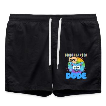 Maternelle mec drôle enfants équipage - Short de bain - noir - Devant - AI Model Male 185 light (185cm)
