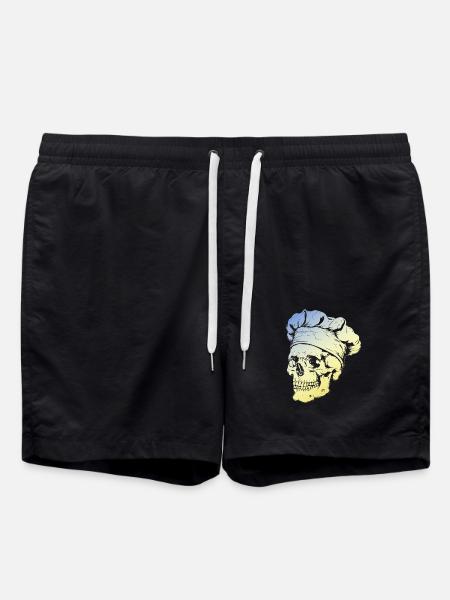 Chef Skull - Swim Trunks - black