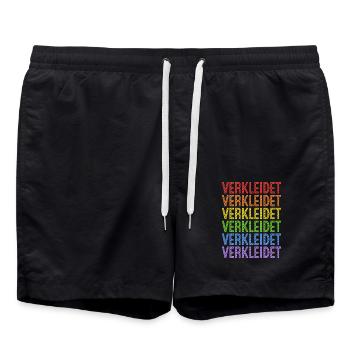 Disguised Costume Replacement Carnival Carnival - Swim Trunks - black - Front - AI Model Male 185 light (185cm)