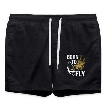 Gleitschirm Gleitschirmfliegen Parapente - Short de bain - noir - Devant - AI Model Male 185 light (185cm)