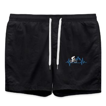 Battement de cœur en VTT – MTB Love - Short de bain - noir - Devant - AI Model Male 185 light (185cm)