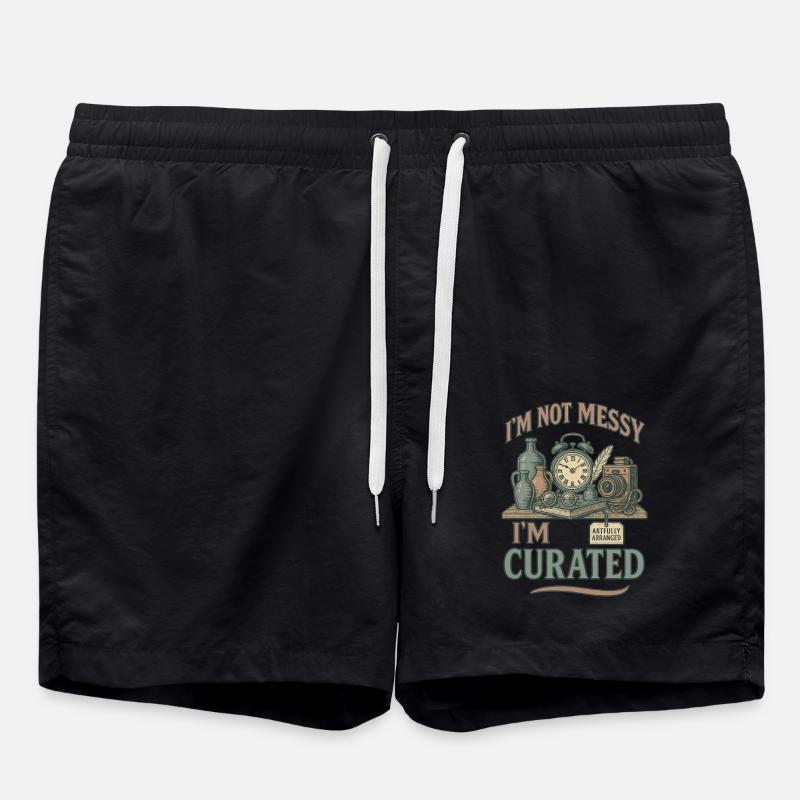 Antique collector Messy Curated - Swim Trunks - black