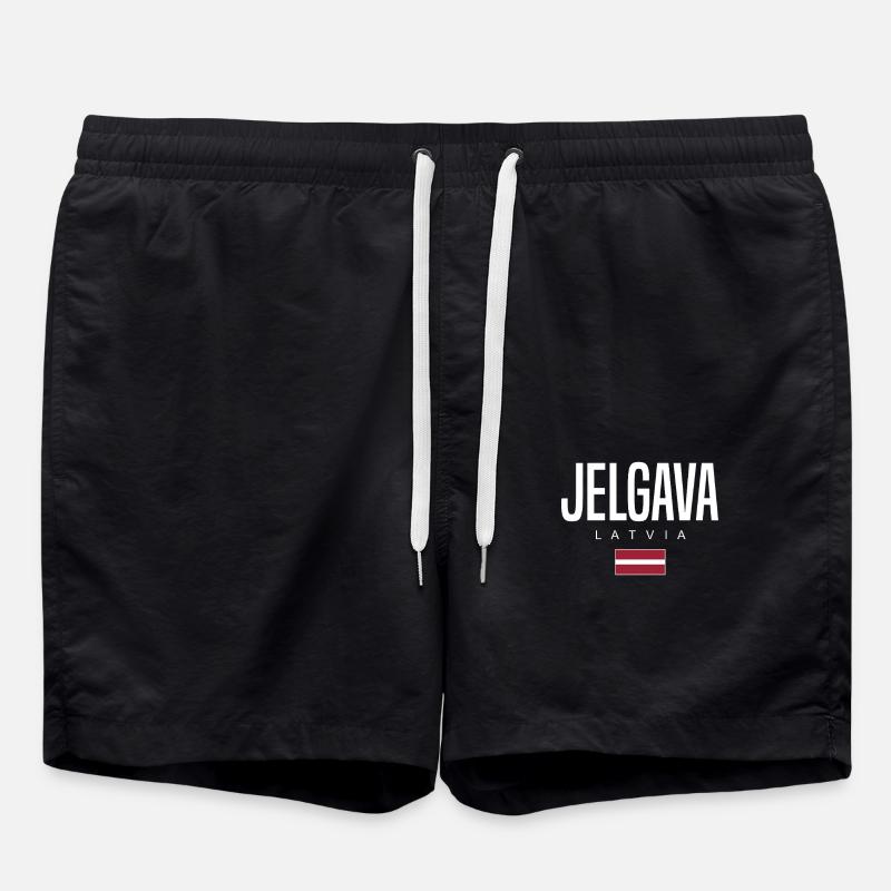 Jelgava Lettland - Badeshorts - Schwarz