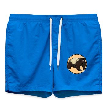 Honey Badger Honigsdachs - Swim Trunks - cobalt blue - Front