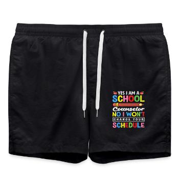 Ja Ich Bin Schulberater Nein Ich Ändere Nicht - Badeshorts - Schwarz - Vorne - AI Model Male 185 light (185cm)