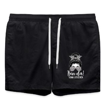 I'm ready to go - Swim Trunks - black - Front - AI Model Male 185 light (185cm)
