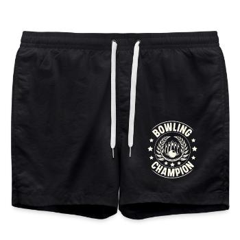Bowling Champion - Short de bain - noir - Devant - AI Model Male 185 light (185cm)