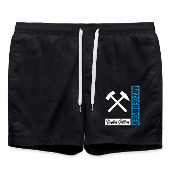 Erzgebirger Limitiert - Badeshorts - Schwarz - Vorne - AI Model Male 185 light (185cm)