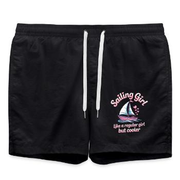 Voile Dire Fille Marin Voile Cadeau - Short de bain - noir - Devant - AI Model Male 185 light (185cm)