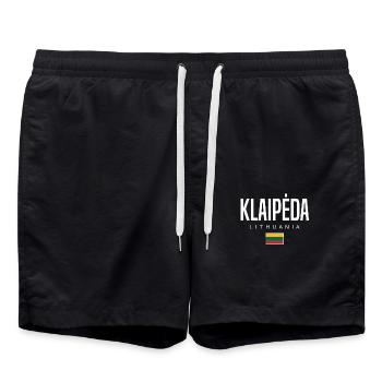 Klaipėda, Lituanie - Short de bain - noir - Devant - AI Model Male 185 light (185cm)
