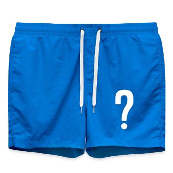 Question Mark Symbol Punctuation - Swim Trunks - cobalt blue - Front