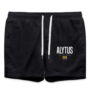 Alytus, Lituanie - Short de bain - noir - Devant - AI Model Male 185 light (185cm)
