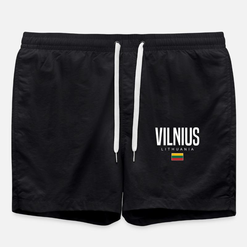 Vilnius, Lituanie - Short de bain - noir