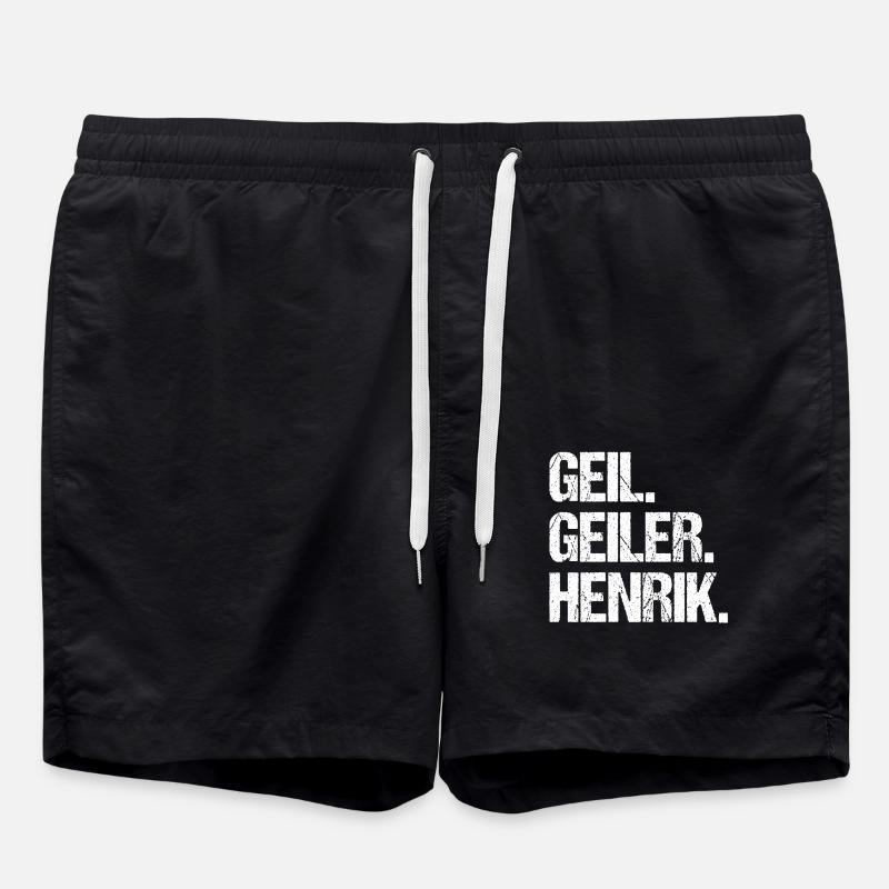 Henrik - Badeshorts - Schwarz