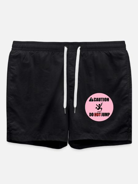 Sprungzeichen Jump Sign - Badeshorts - Schwarz