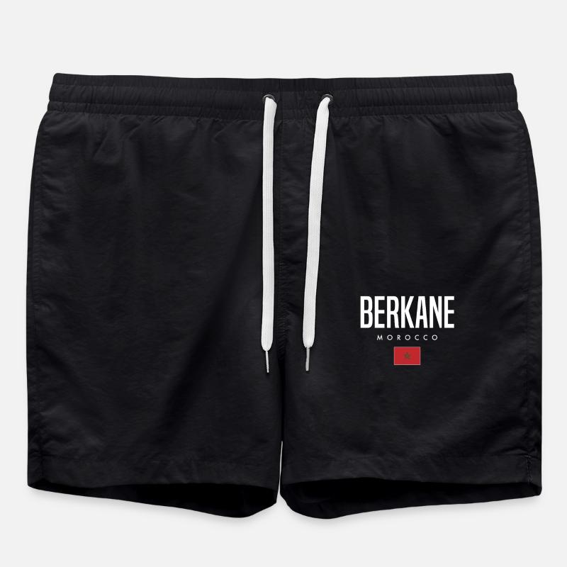 Berkane, Maroc - Short de bain - noir
