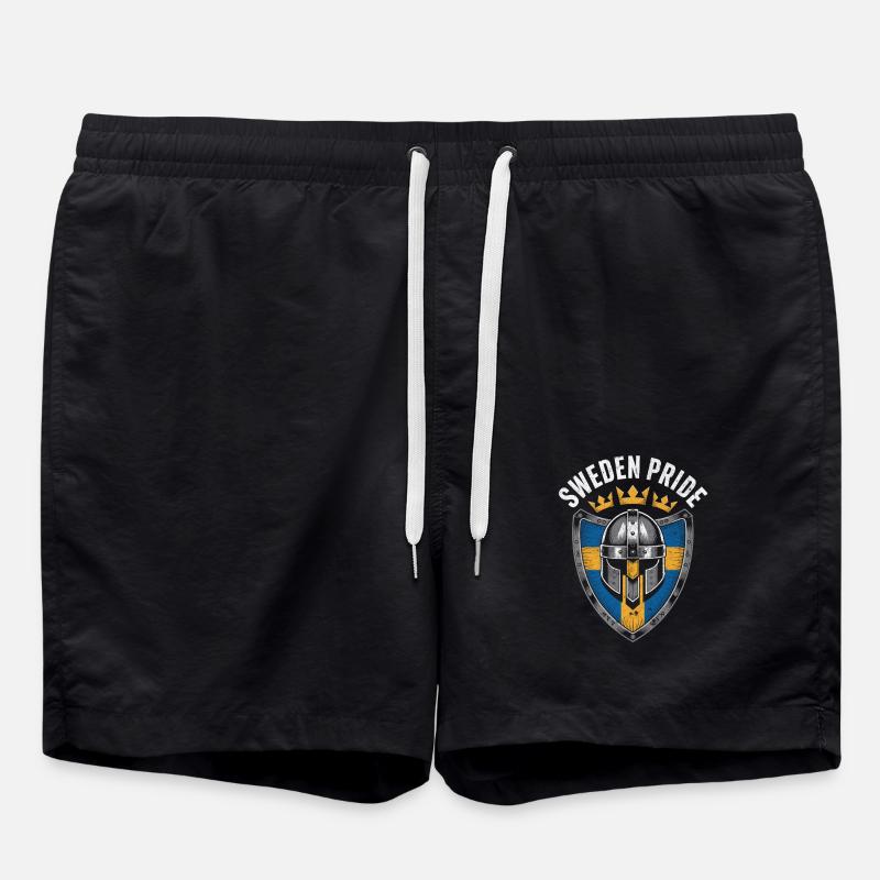 Sweden Pride - Swim Trunks - black