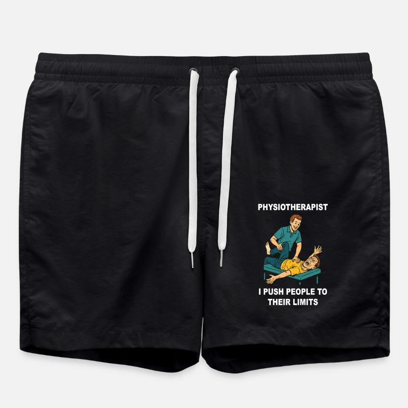 Physiothérapie Dicton amusant de physiothérapeute - Short de bain - noir