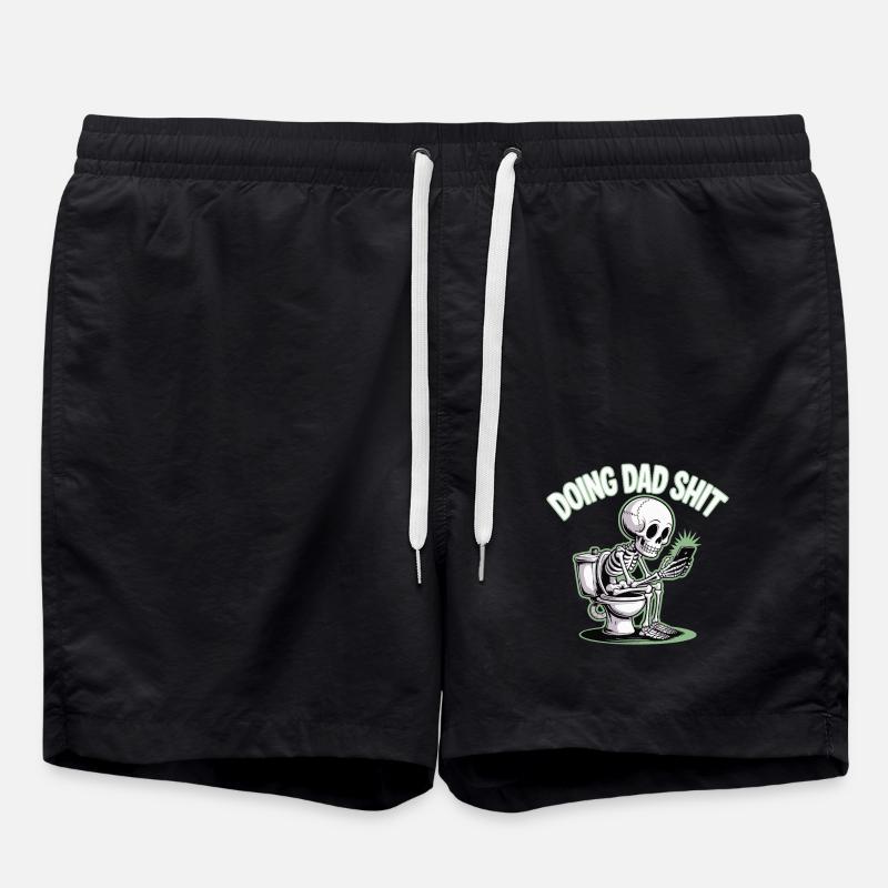 DOING DAD SHIT - Swim Trunks - black