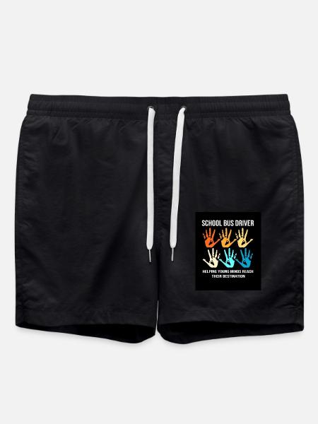 Schulbus Busfahrer Schulbusfahrer - Badeshorts - Schwarz