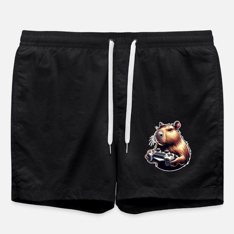 Capybara Gaming - Swim Trunks - black