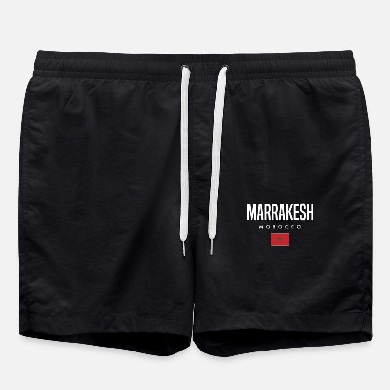 Marrakesh, Morocco - Swim Trunks - black