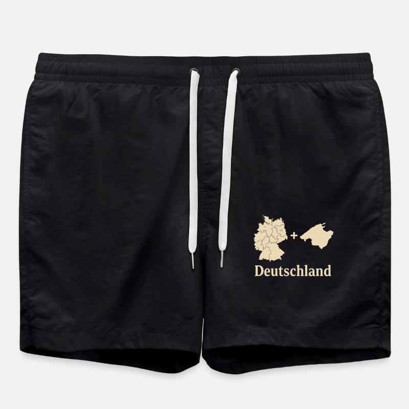 Allemagne + Majorque = Amour - Short de bain - noir