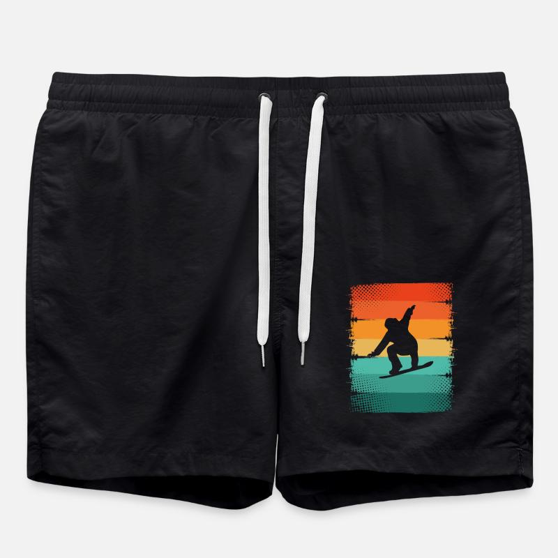 Snowboard - Swim Trunks - black