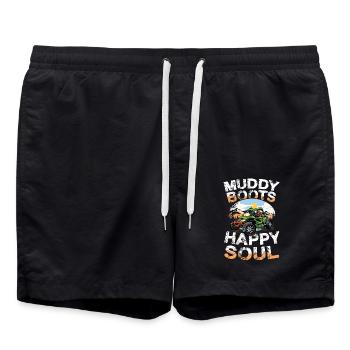 Bottes boueuses Happy Soul Quad Adventure - Short de bain - noir - Devant - AI Model Male 185 light (185cm)