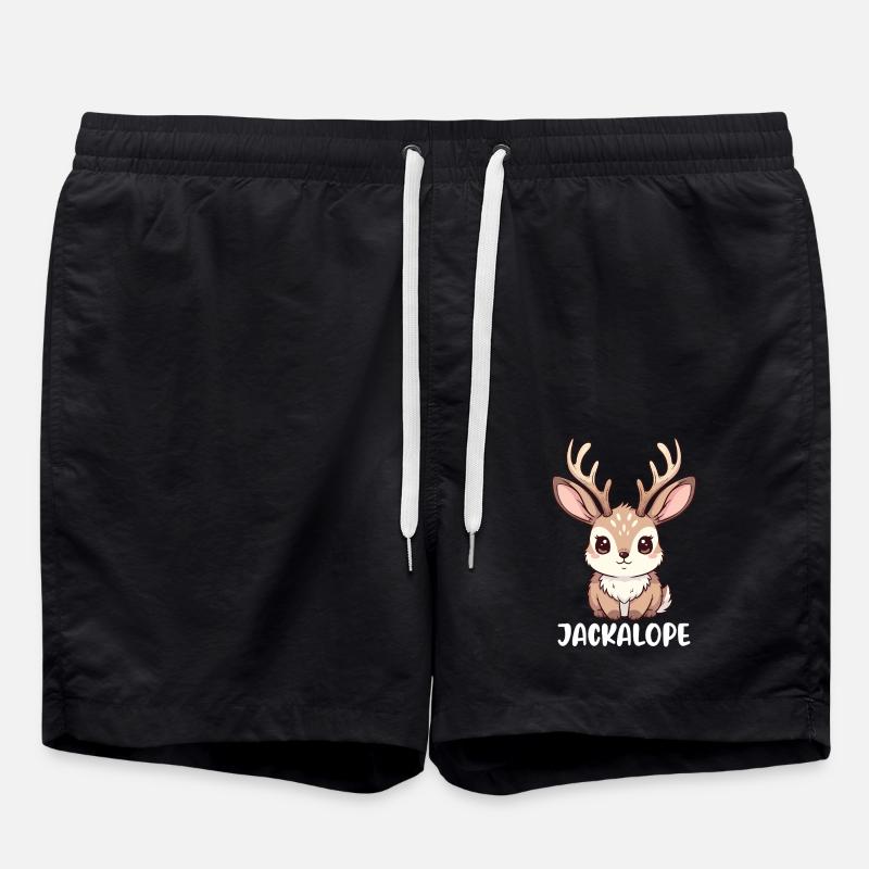 Jackalope - Swim Trunks - black